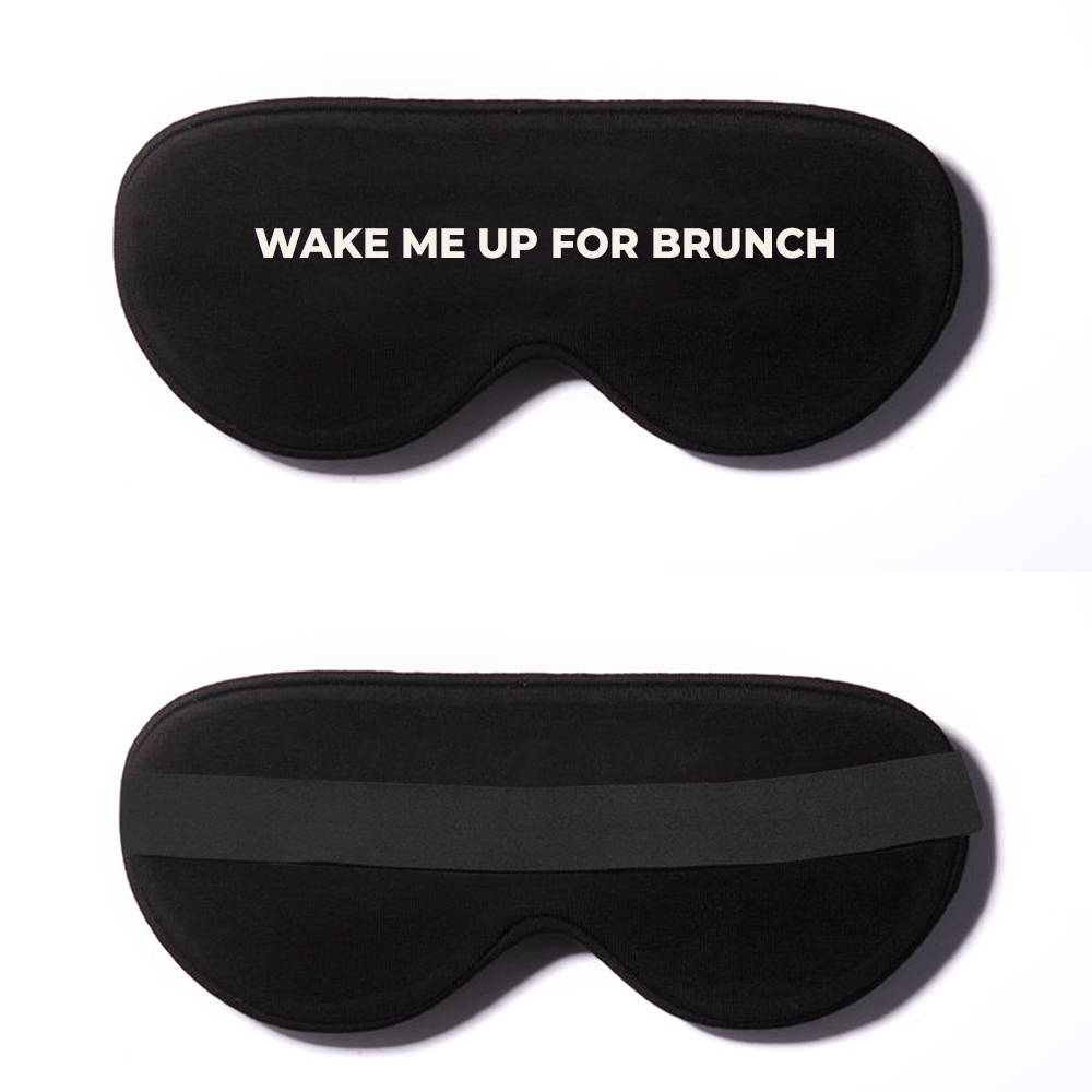 Wake Me Up For Brunch Cotton Lux Sleep Mask