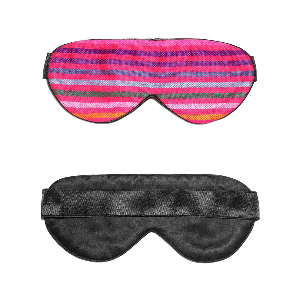 Pink Rainbow Silk Sleep Mask