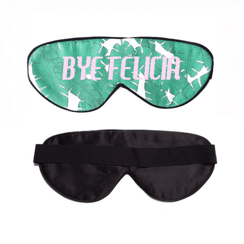 Leaf Me Alone Custom Satin Sleep Mask! Click to customize your own sleep mask!