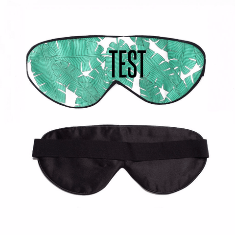 Leaf Me Alone Custom Satin Sleep Mask! Click to customize your own sleep mask!