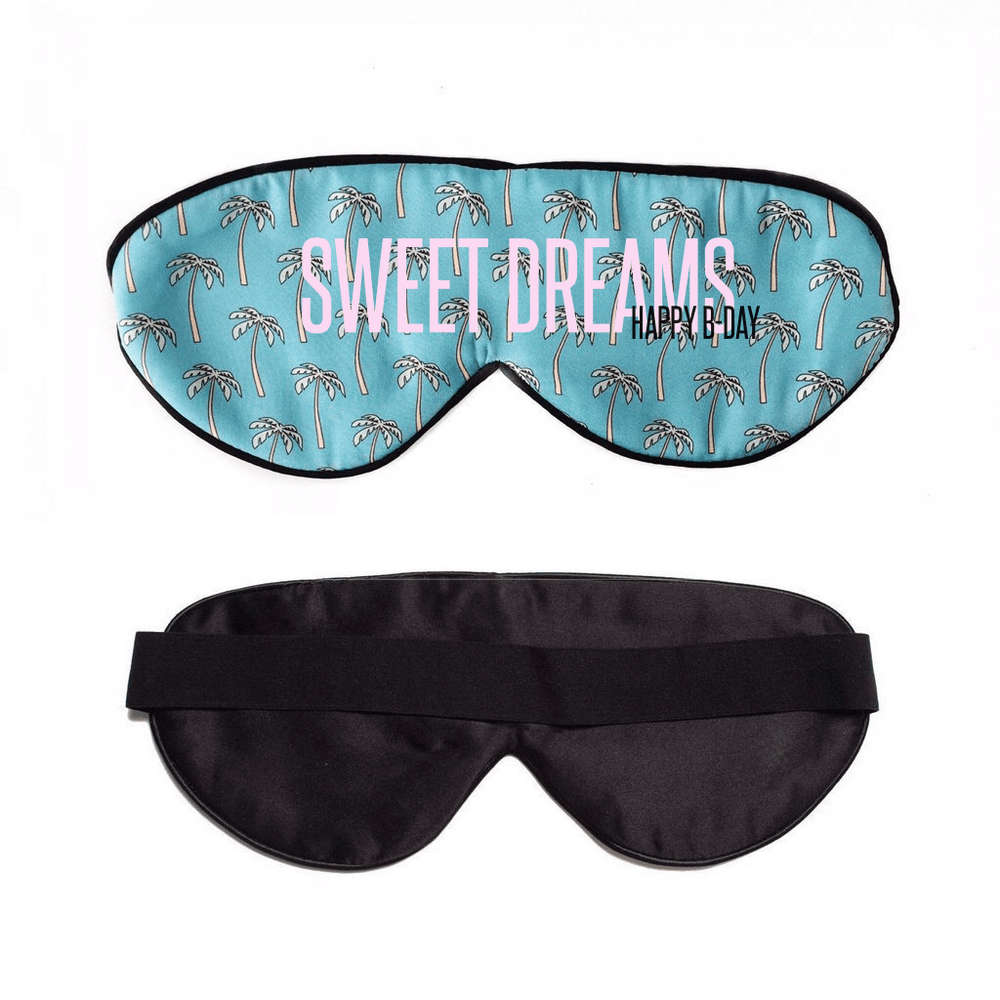 Palm Palm Blue Sleep Mask