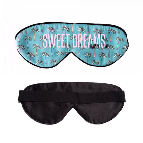 Palm Palm Blue Sleep Mask