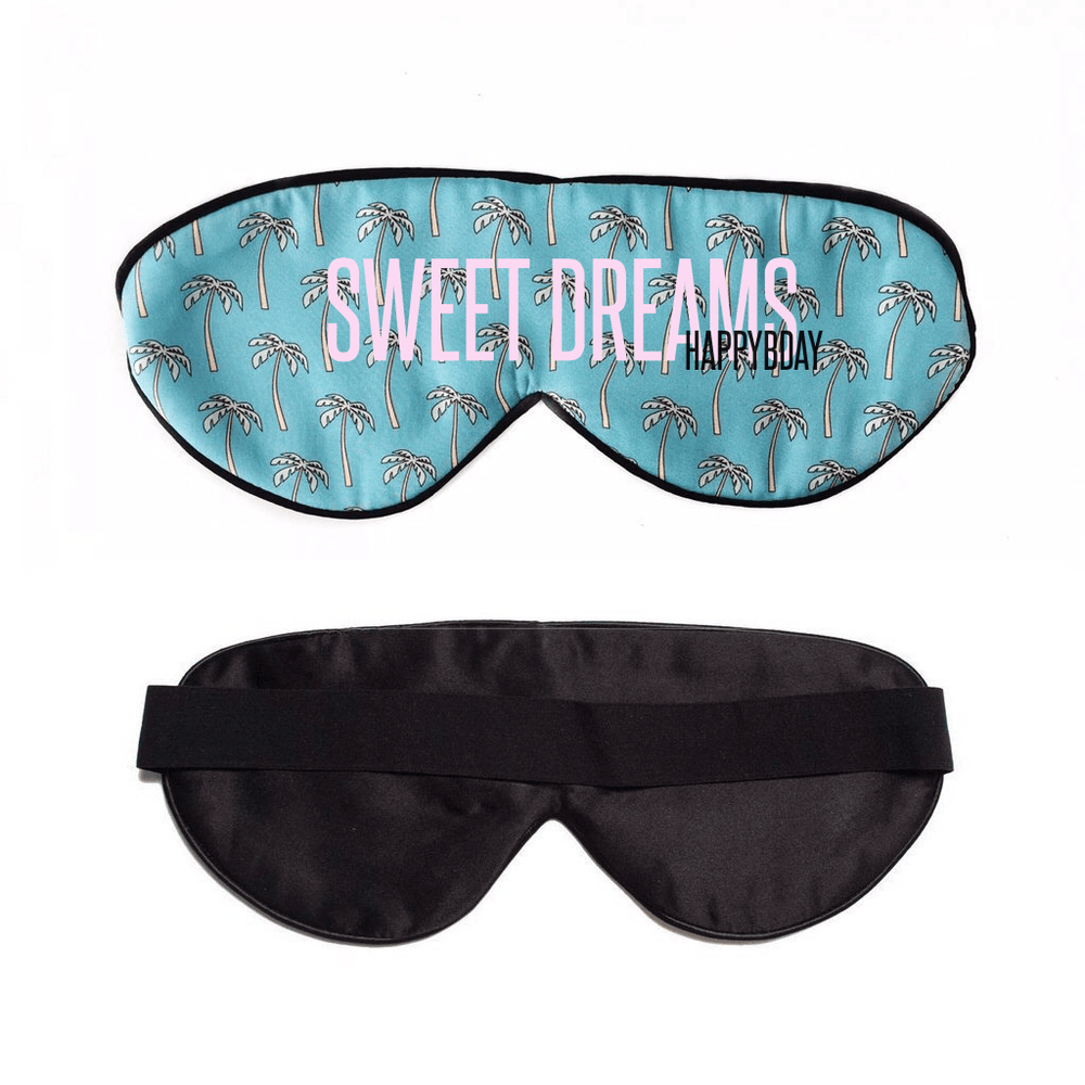 Palm Palm Blue Sleep Mask