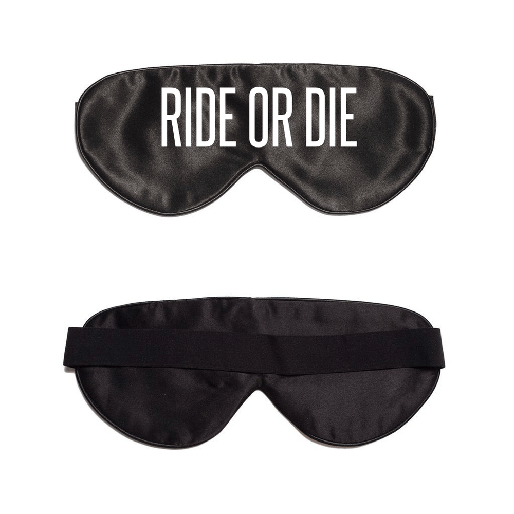 Black Silk Sleep Mask- Click to Customize