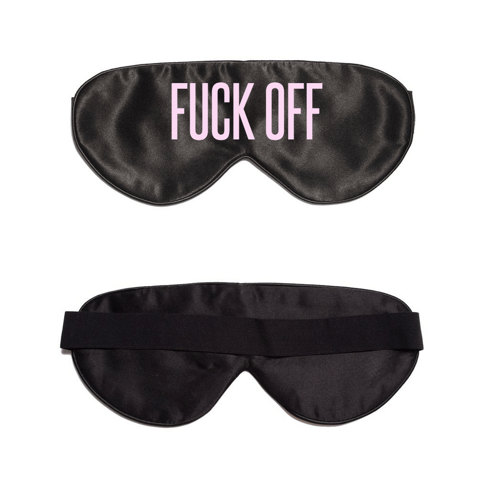Black Silk Sleep Mask- Click to Customize