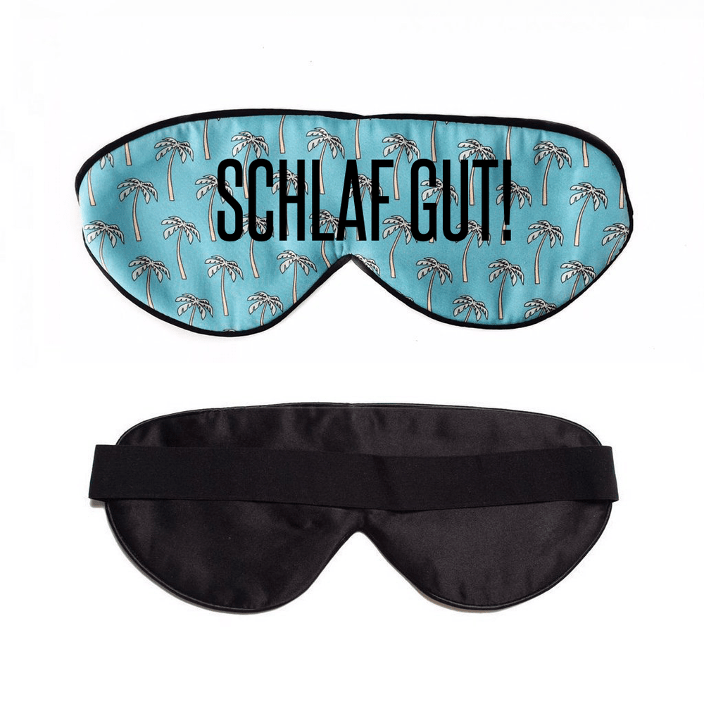 Palm Palm Blue Sleep Mask