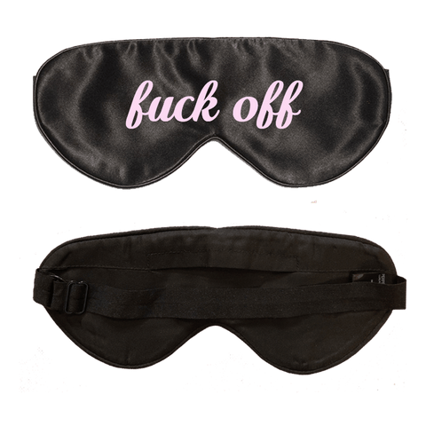 Lavender Scented Black Silk Sleep Mask- Click to customize