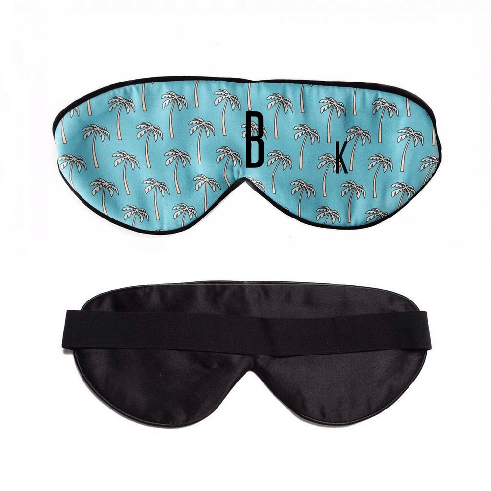 Palm Palm Blue Sleep Mask