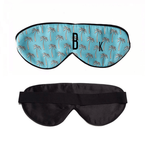 Palm Palm Blue Sleep Mask