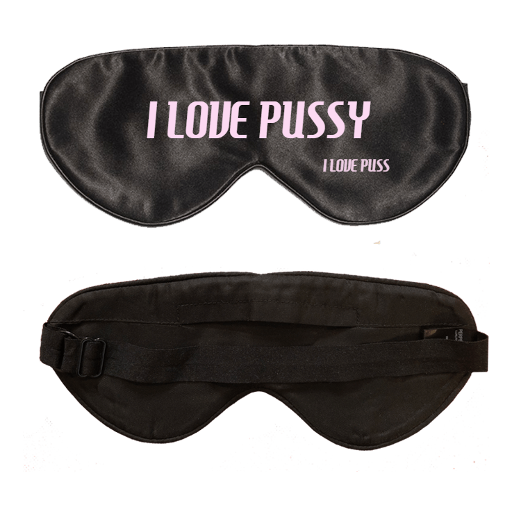Lavender Scented Black Silk Sleep Mask- Click to customize
