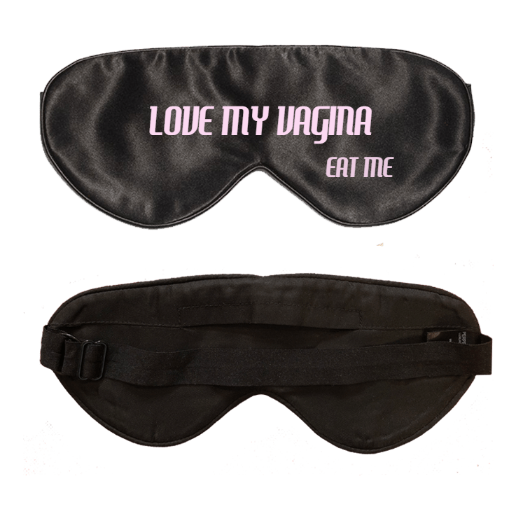 Lavender Scented Black Silk Sleep Mask- Click to customize