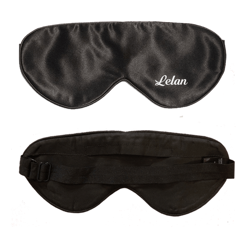 Lavender Scented Black Silk Sleep Mask- Click to customize