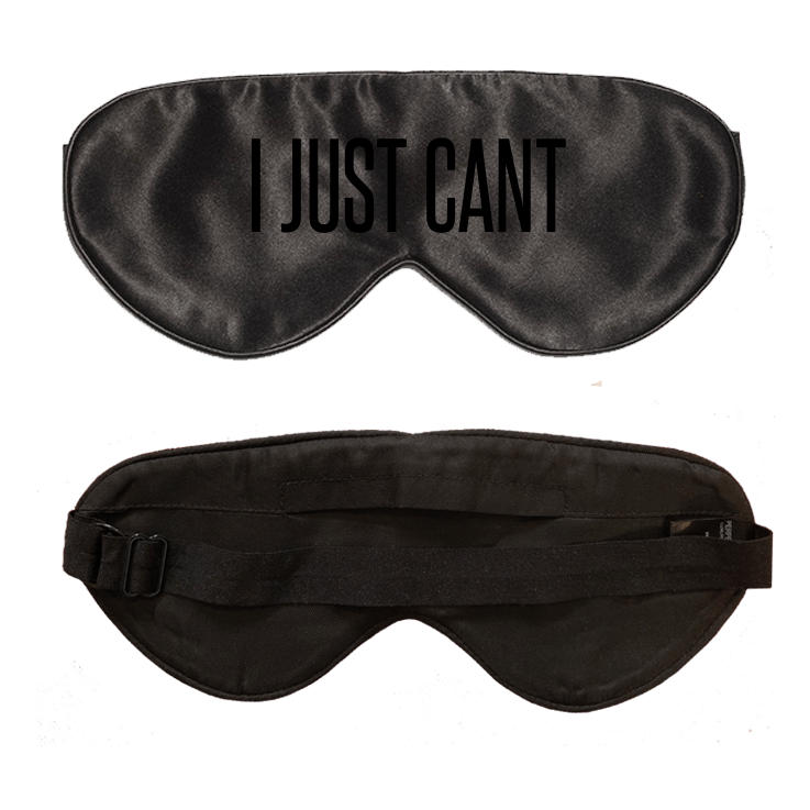 Lavender Scented Black Silk Sleep Mask- Click to customize