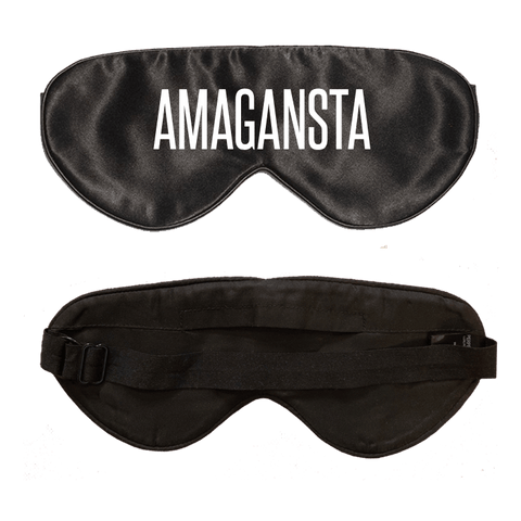 Lavender Scented Black Silk Sleep Mask - Customization Available
