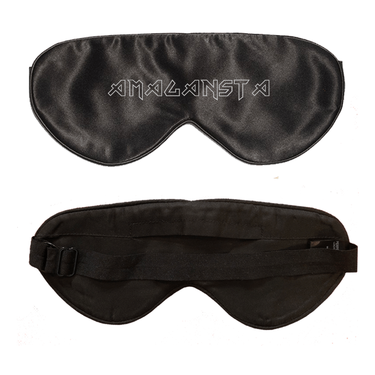 Lavender Scented Black Silk Sleep Mask - Customization Available