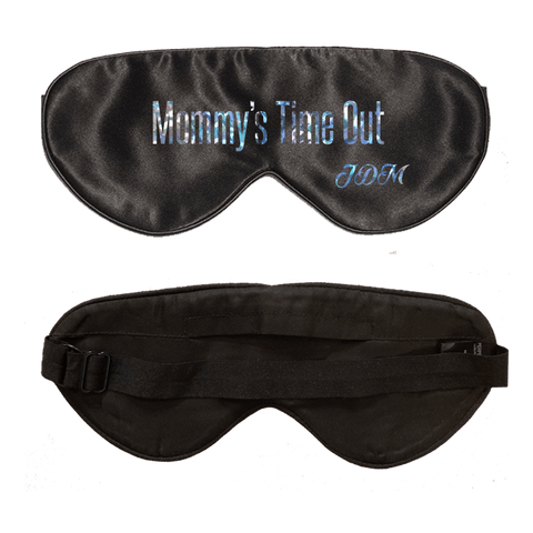 Lavender Scented Black Silk Sleep Mask - Customization Available