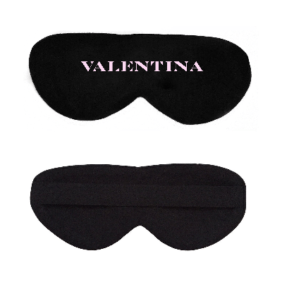 Black Cotton Sleep Mask- Click to Customize