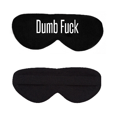 Black Cotton Sleep Mask- Click to Customize