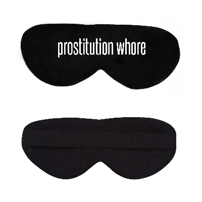 Black Cotton Sleep Mask- Click to Customize