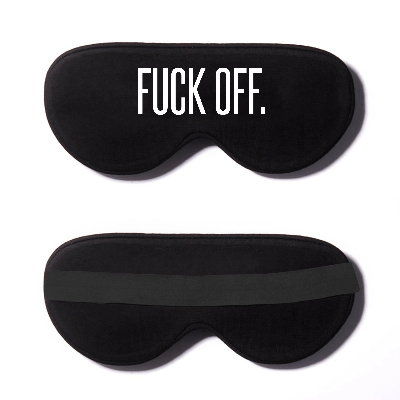 Black Cotton Sleep Mask- Click to Customize