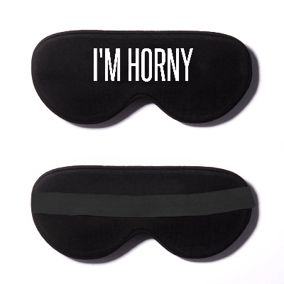 Black Cotton Sleep Mask- Click to Customize