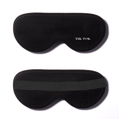 Black Cotton Sleep Mask- Click to Customize