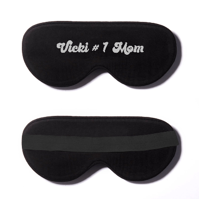 Black Cotton Sleep Mask- Click to Customize