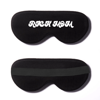 Black Cotton Sleep Mask- Click to Customize