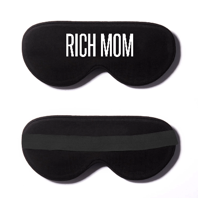 Black Cotton Sleep Mask- Click to Customize