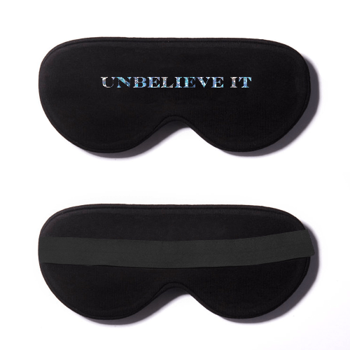 Black Cotton Sleep Mask- Click to Customize