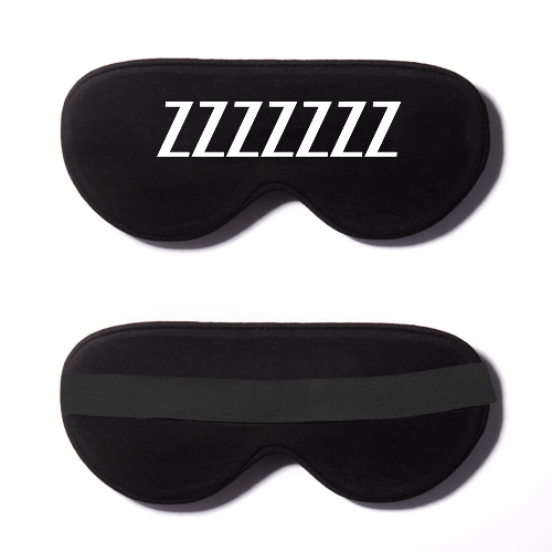 Black Cotton Sleep Mask- Click to Customize