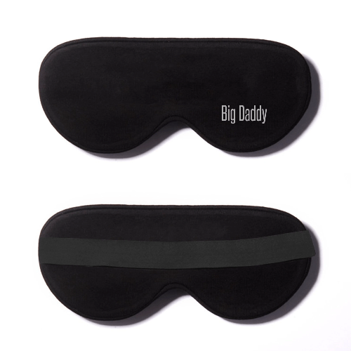 Black Cotton Sleep Mask- Click to Customize