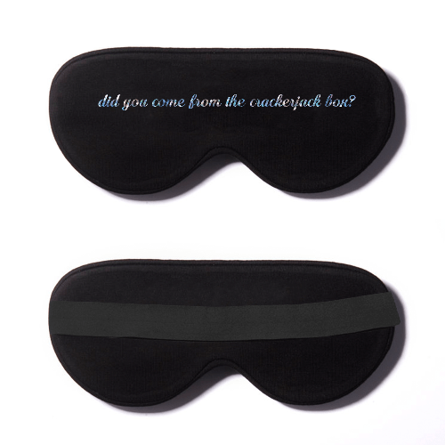 Black Cotton Sleep Mask- Click to Customize