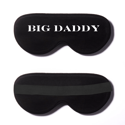 Black Cotton Sleep Mask- Click to Customize