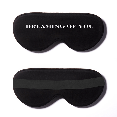 Black Cotton Sleep Mask- Click to Customize