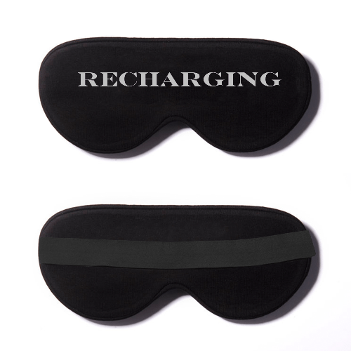 Black Cotton Sleep Mask- Click to Customize