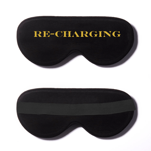 Black Cotton Sleep Mask- Click to Customize