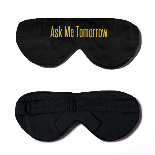 Black Silk Sleep Mask - Customization Available