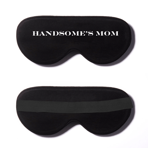 Black Cotton Sleep Mask- Click to Customize