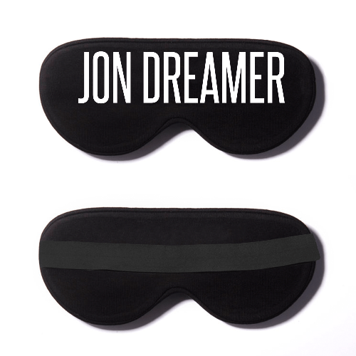 Black Cotton Sleep Mask- Click to Customize