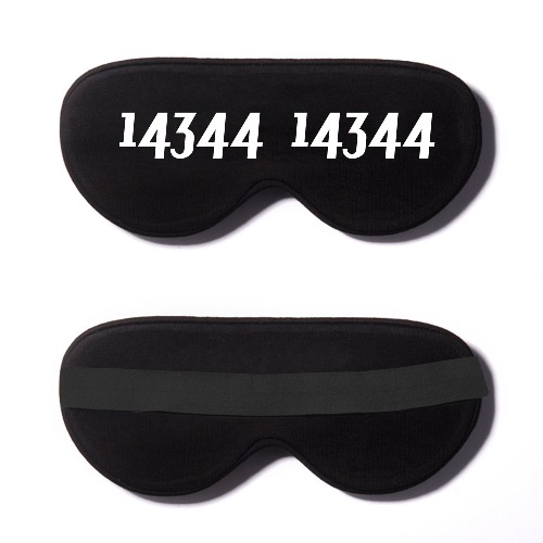 Black Cotton Sleep Mask- Click to Customize