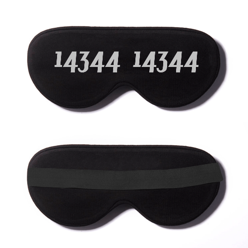 Black Cotton Sleep Mask- Click to Customize
