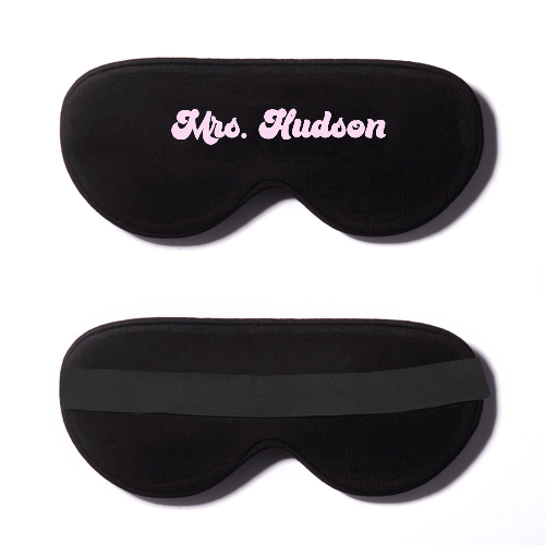 Black Cotton Sleep Mask- Click to Customize
