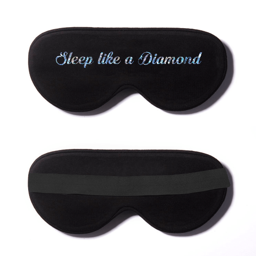 Black Cotton Sleep Mask- Click to Customize