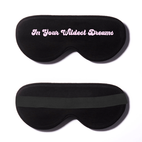 Black Cotton Sleep Mask- Click to Customize
