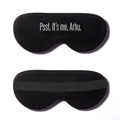Black Cotton Sleep Mask- Click to Customize