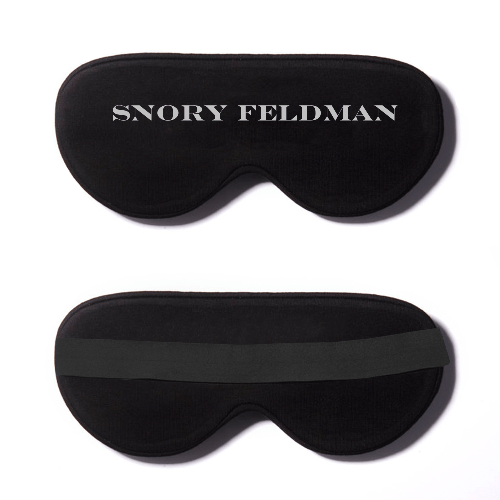 Black Cotton Sleep Mask- Click to Customize