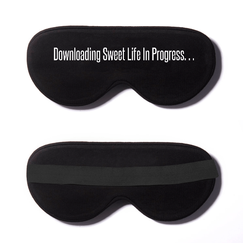 Black Cotton Sleep Mask- Click to Customize