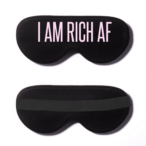 Black Cotton Sleep Mask- Click to Customize