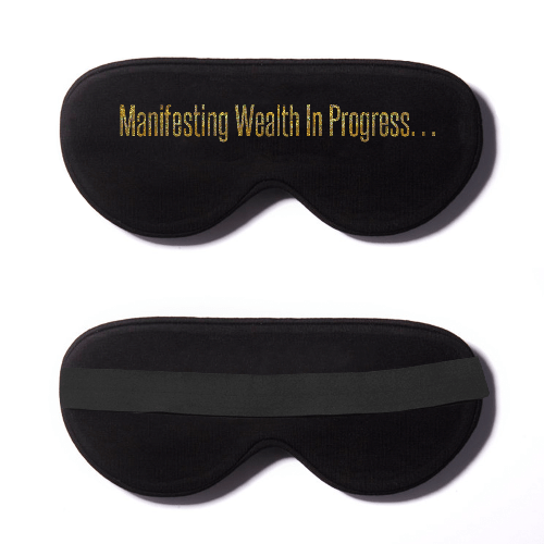 Black Cotton Sleep Mask- Click to Customize